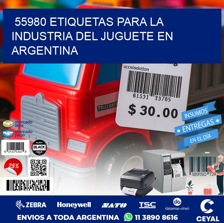 55980 ETIQUETAS PARA LA INDUSTRIA DEL JUGUETE EN ARGENTINA