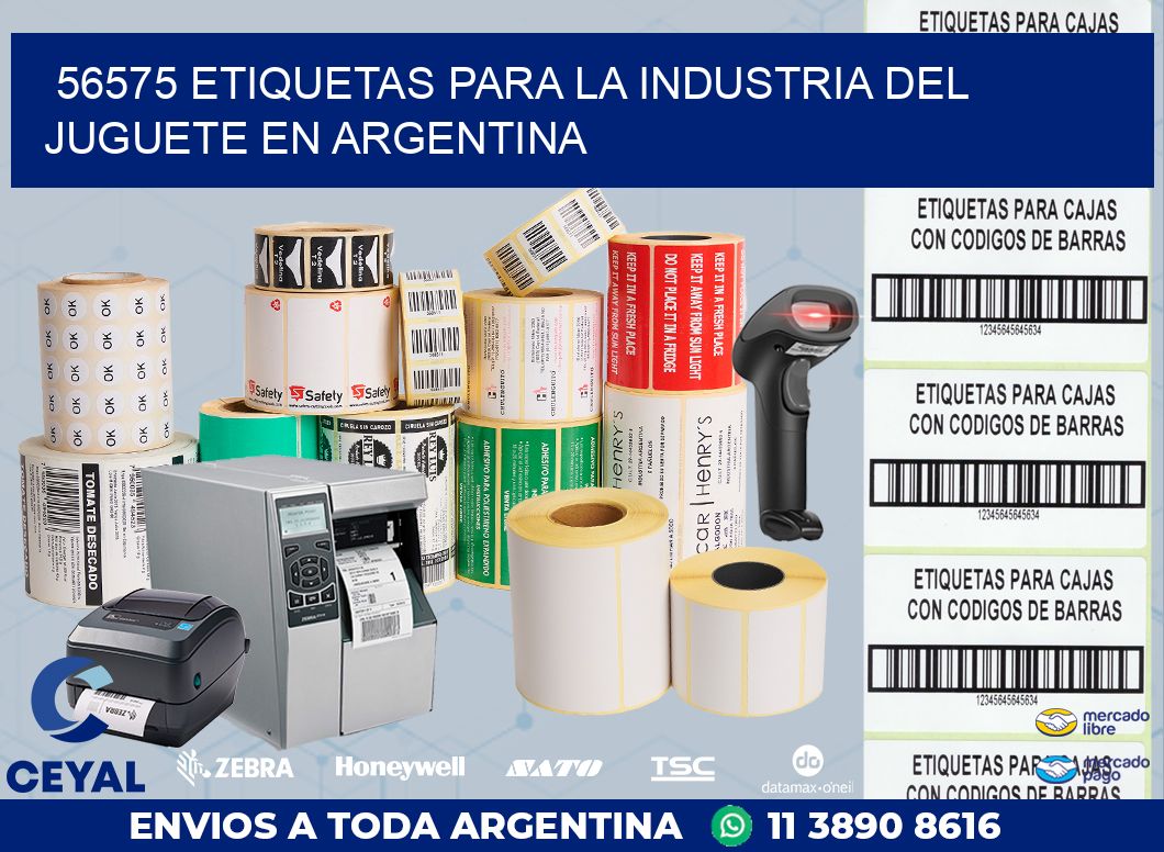 56575 ETIQUETAS PARA LA INDUSTRIA DEL JUGUETE EN ARGENTINA