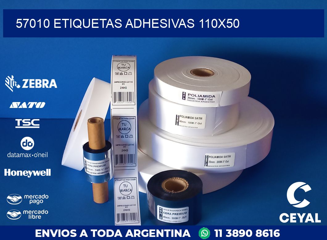 57010 ETIQUETAS ADHESIVAS 110X50