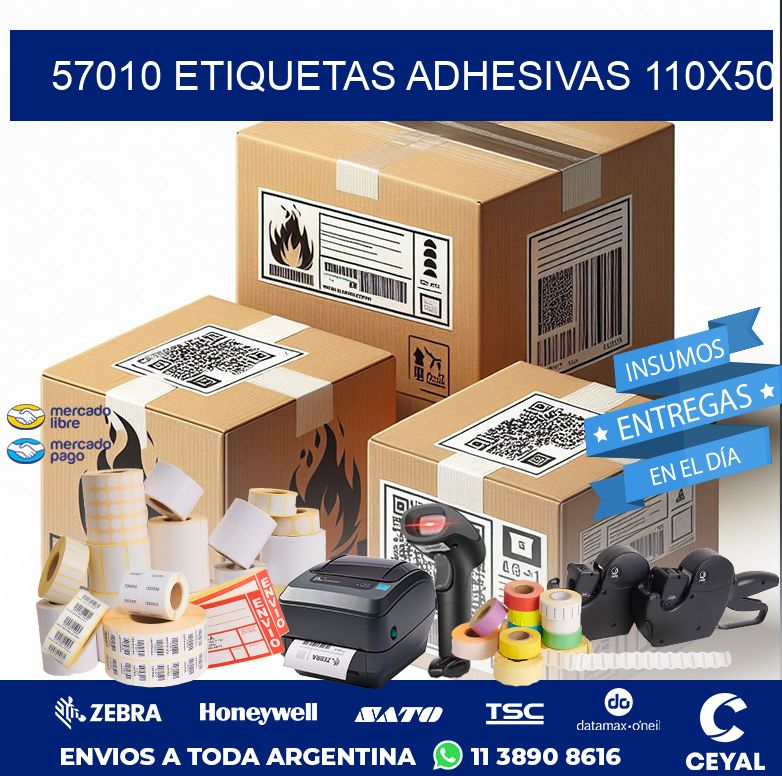 57010 ETIQUETAS ADHESIVAS 110X50