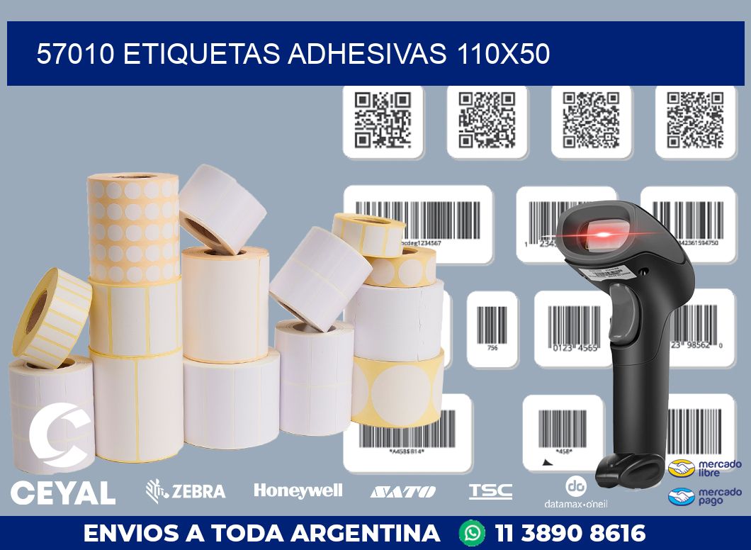 57010 ETIQUETAS ADHESIVAS 110X50