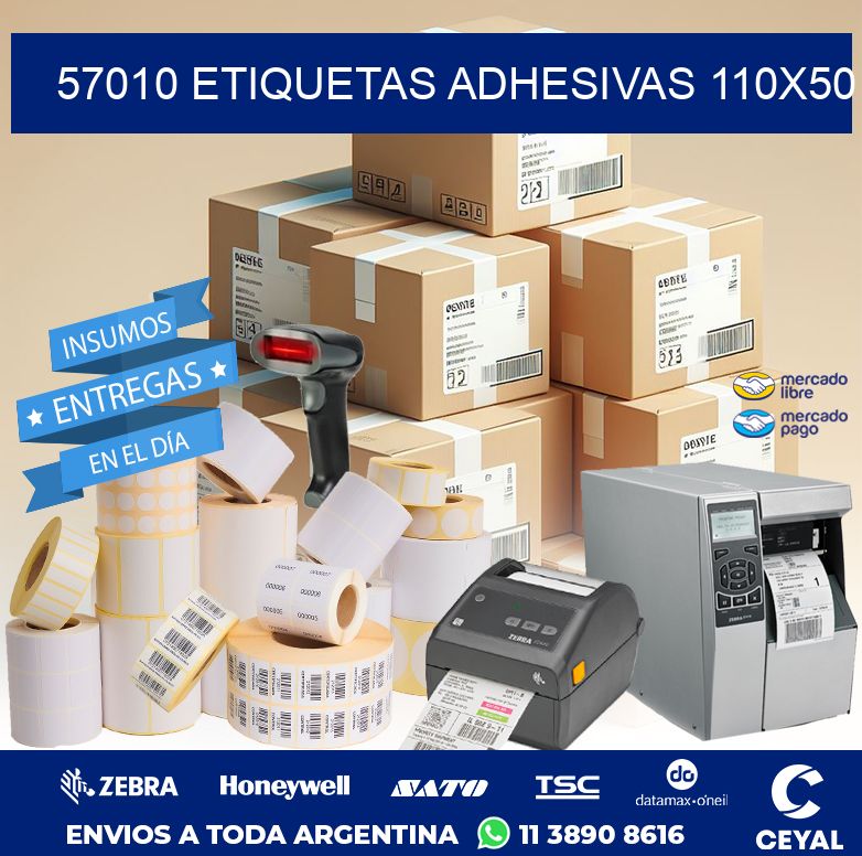 57010 ETIQUETAS ADHESIVAS 110X50