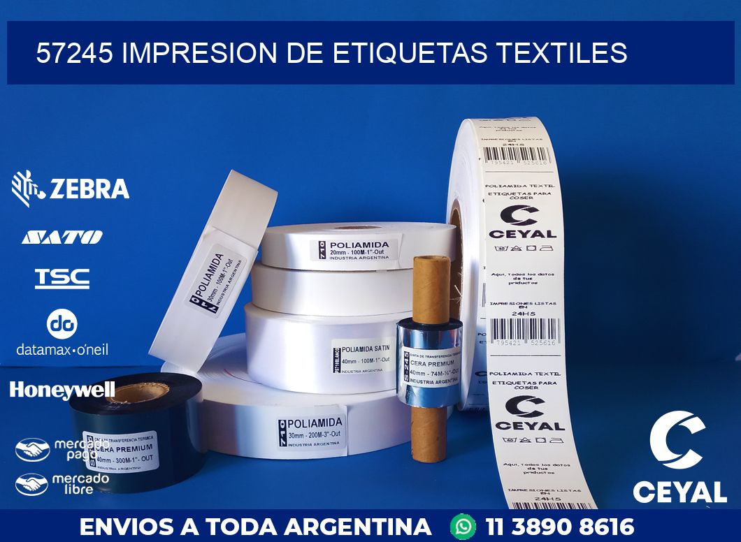 57245 IMPRESION DE ETIQUETAS TEXTILES