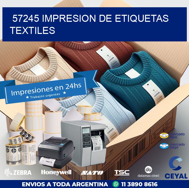 57245 IMPRESION DE ETIQUETAS TEXTILES