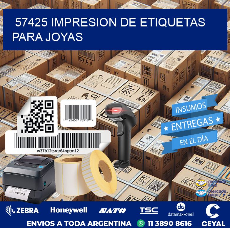 57425 IMPRESION DE ETIQUETAS PARA JOYAS