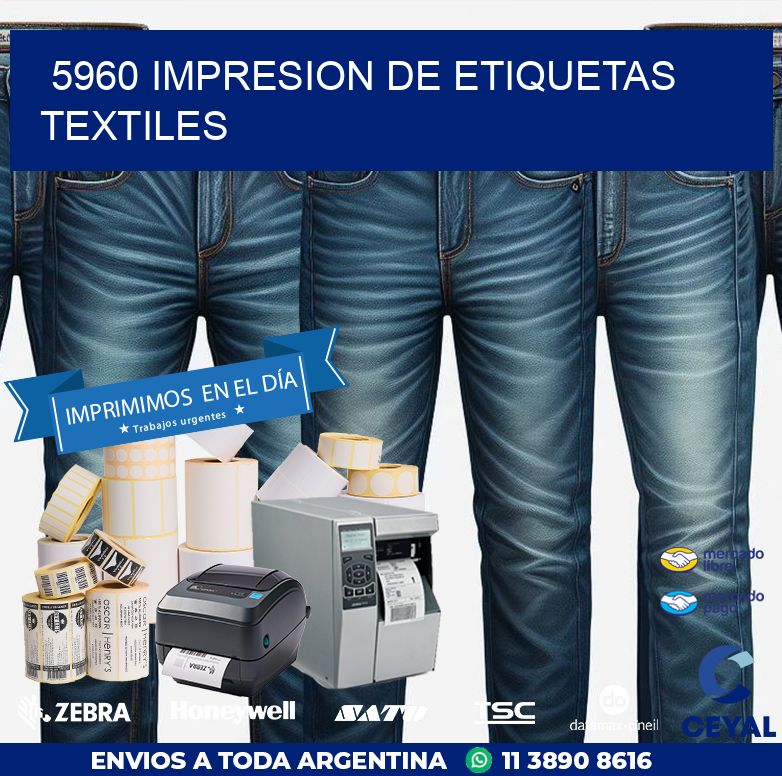 5960 IMPRESION DE ETIQUETAS TEXTILES