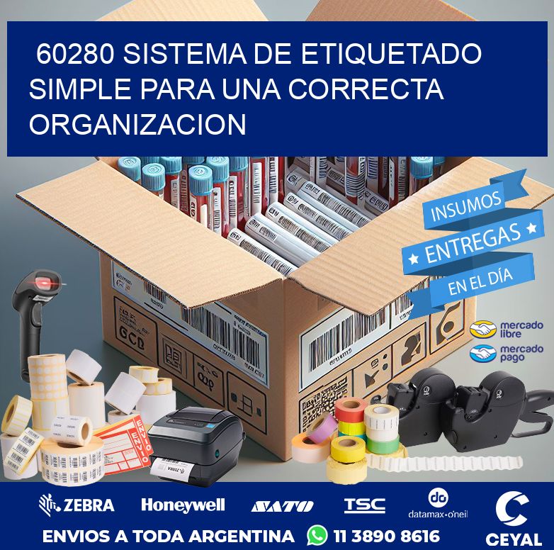 60280 SISTEMA DE ETIQUETADO SIMPLE PARA UNA CORRECTA ORGANIZACION