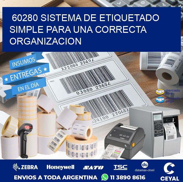 60280 SISTEMA DE ETIQUETADO SIMPLE PARA UNA CORRECTA ORGANIZACION