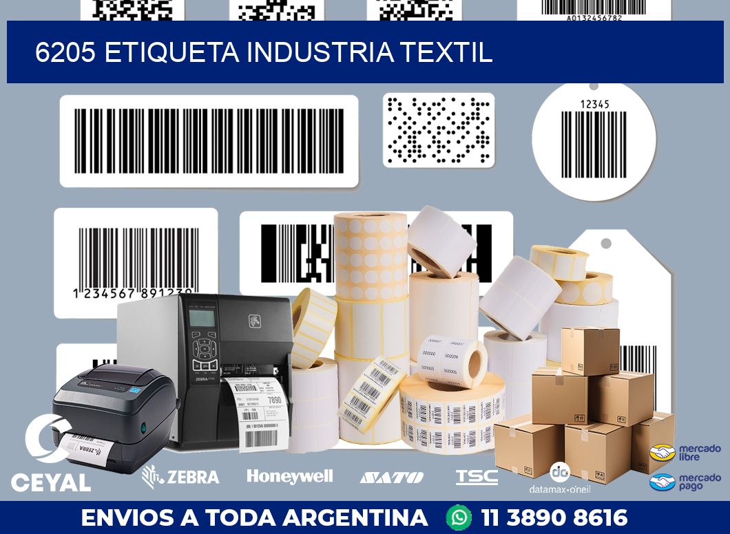 6205 ETIQUETA INDUSTRIA TEXTIL