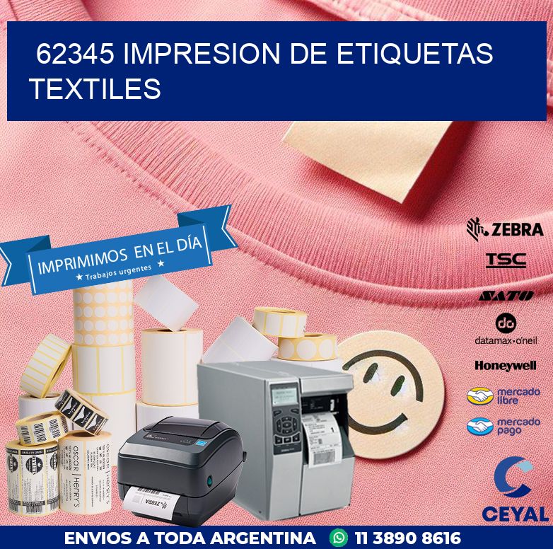 62345 IMPRESION DE ETIQUETAS TEXTILES