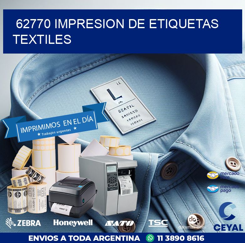 62770 IMPRESION DE ETIQUETAS TEXTILES