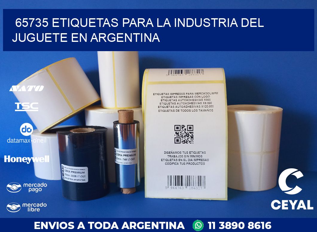 65735 ETIQUETAS PARA LA INDUSTRIA DEL JUGUETE EN ARGENTINA