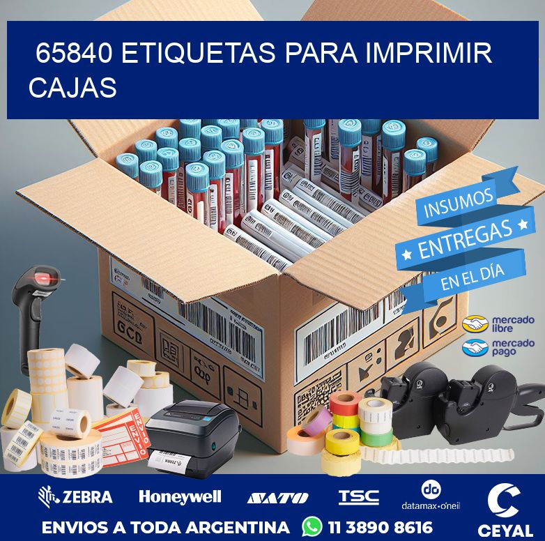 65840 ETIQUETAS PARA IMPRIMIR CAJAS