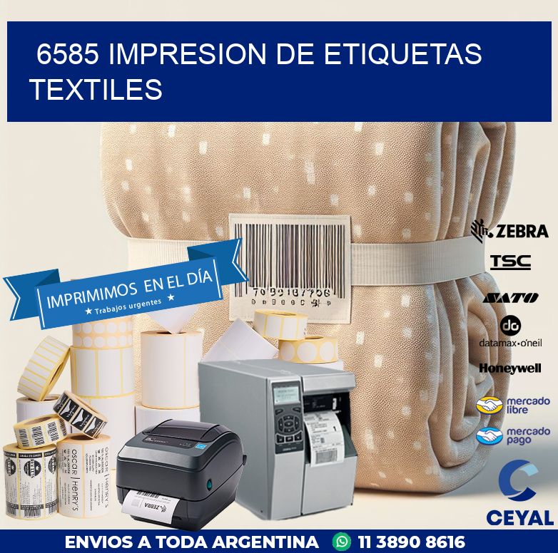 6585 IMPRESION DE ETIQUETAS TEXTILES