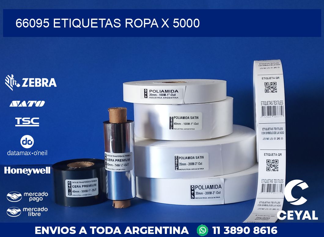 66095 ETIQUETAS ROPA X 5000