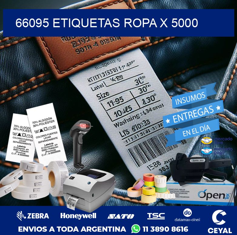 66095 ETIQUETAS ROPA X 5000