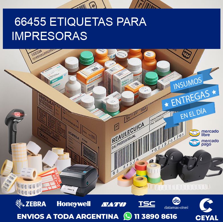 66455 ETIQUETAS PARA IMPRESORAS