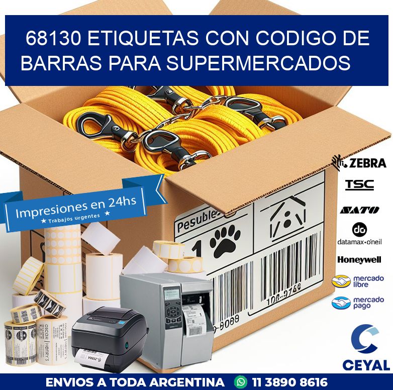 68130 ETIQUETAS CON CODIGO DE BARRAS PARA SUPERMERCADOS