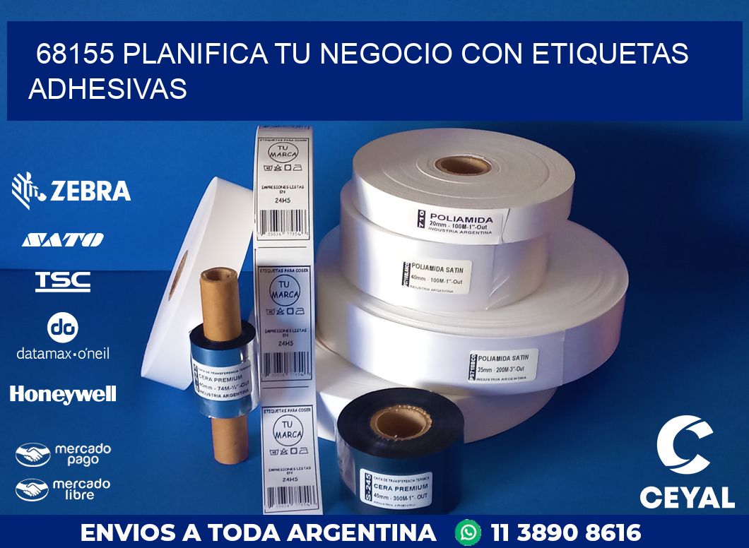 68155 PLANIFICA TU NEGOCIO CON ETIQUETAS ADHESIVAS