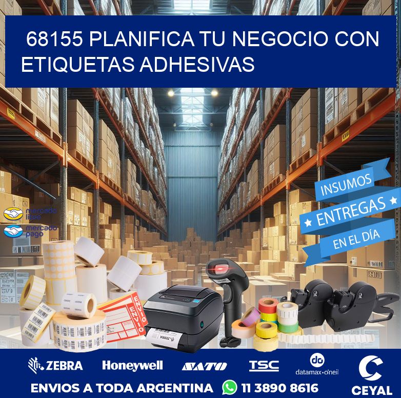 68155 PLANIFICA TU NEGOCIO CON ETIQUETAS ADHESIVAS