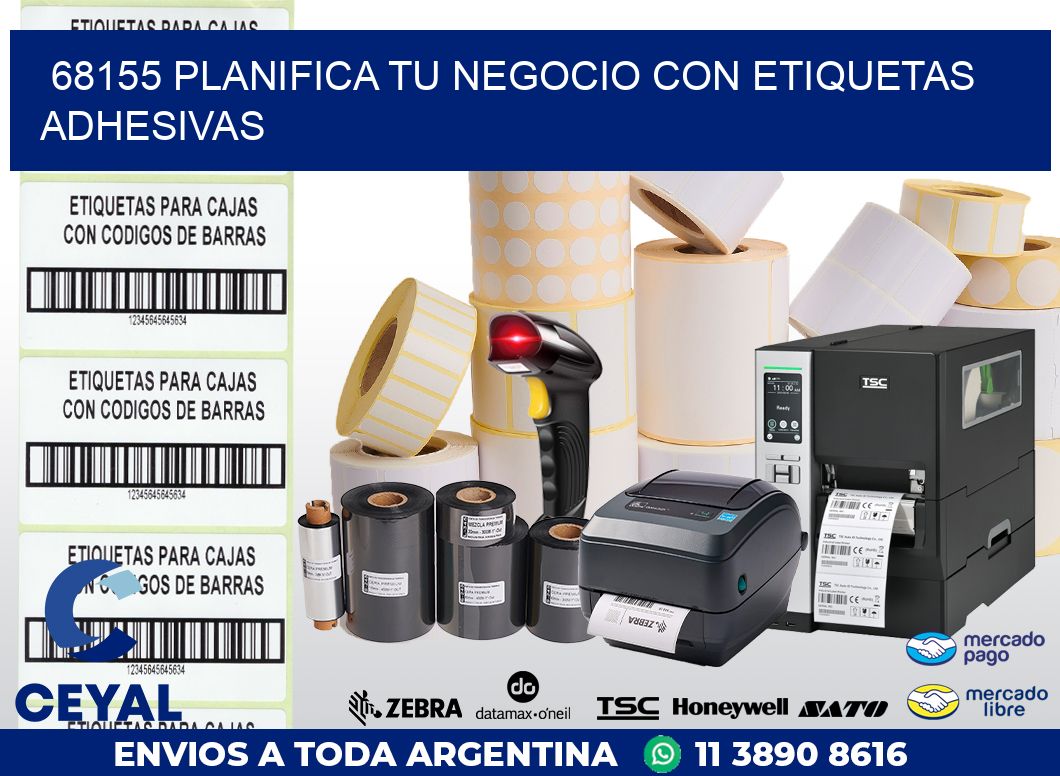 68155 PLANIFICA TU NEGOCIO CON ETIQUETAS ADHESIVAS