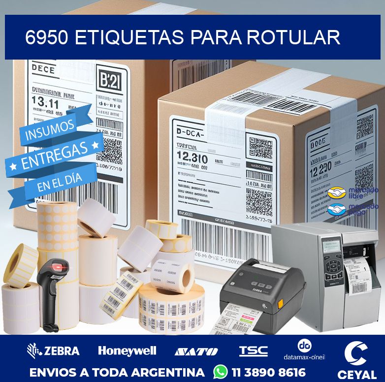 6950 ETIQUETAS PARA ROTULAR