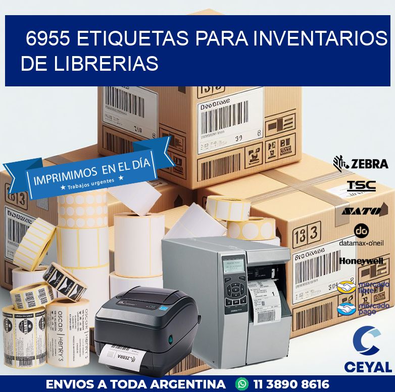 6955 ETIQUETAS PARA INVENTARIOS DE LIBRERIAS