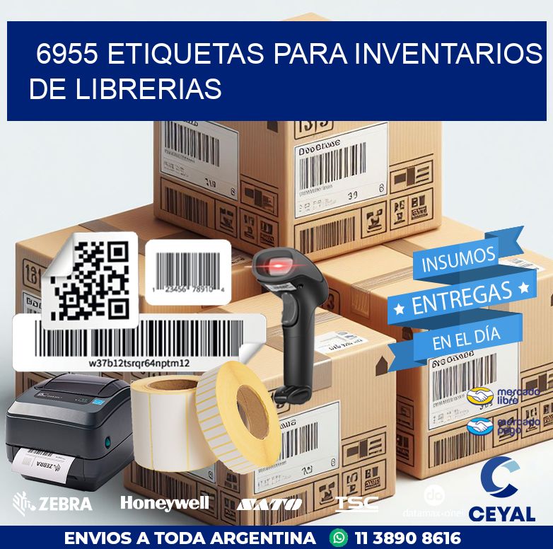 6955 ETIQUETAS PARA INVENTARIOS DE LIBRERIAS