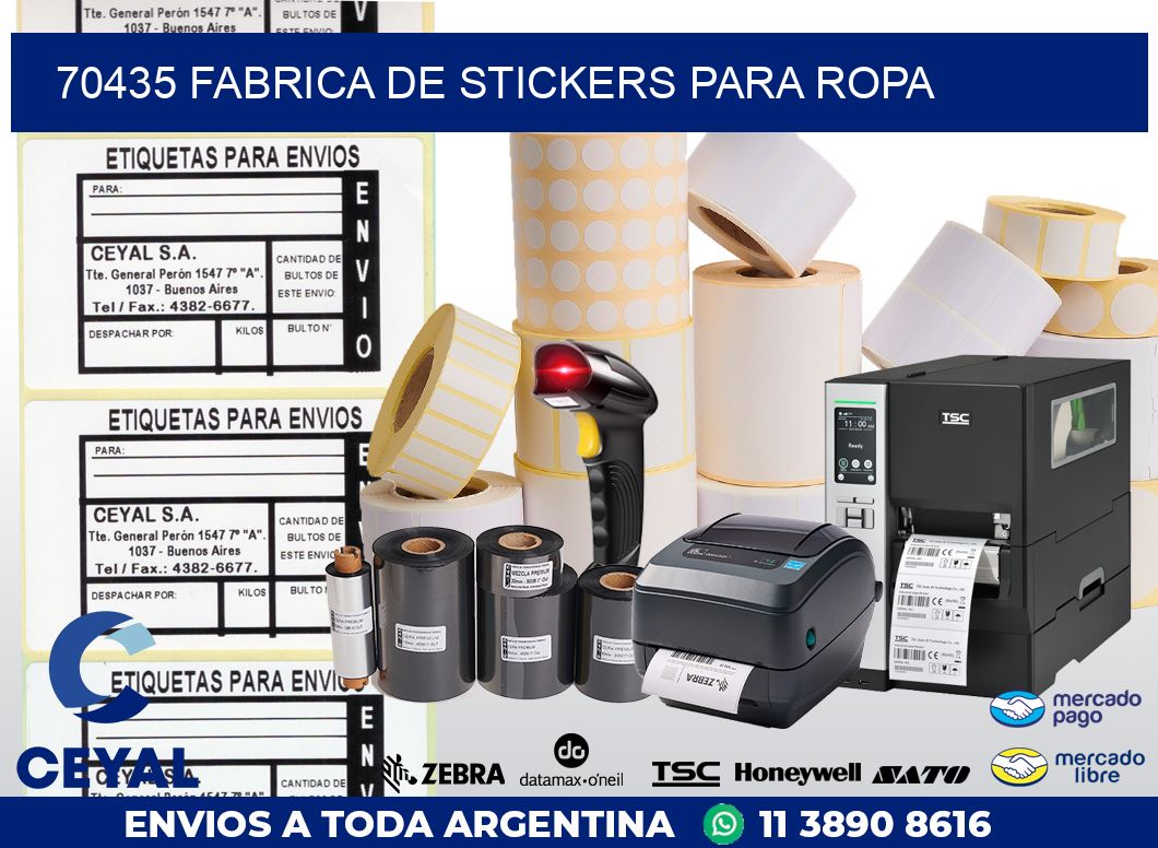 70435 FABRICA DE STICKERS PARA ROPA