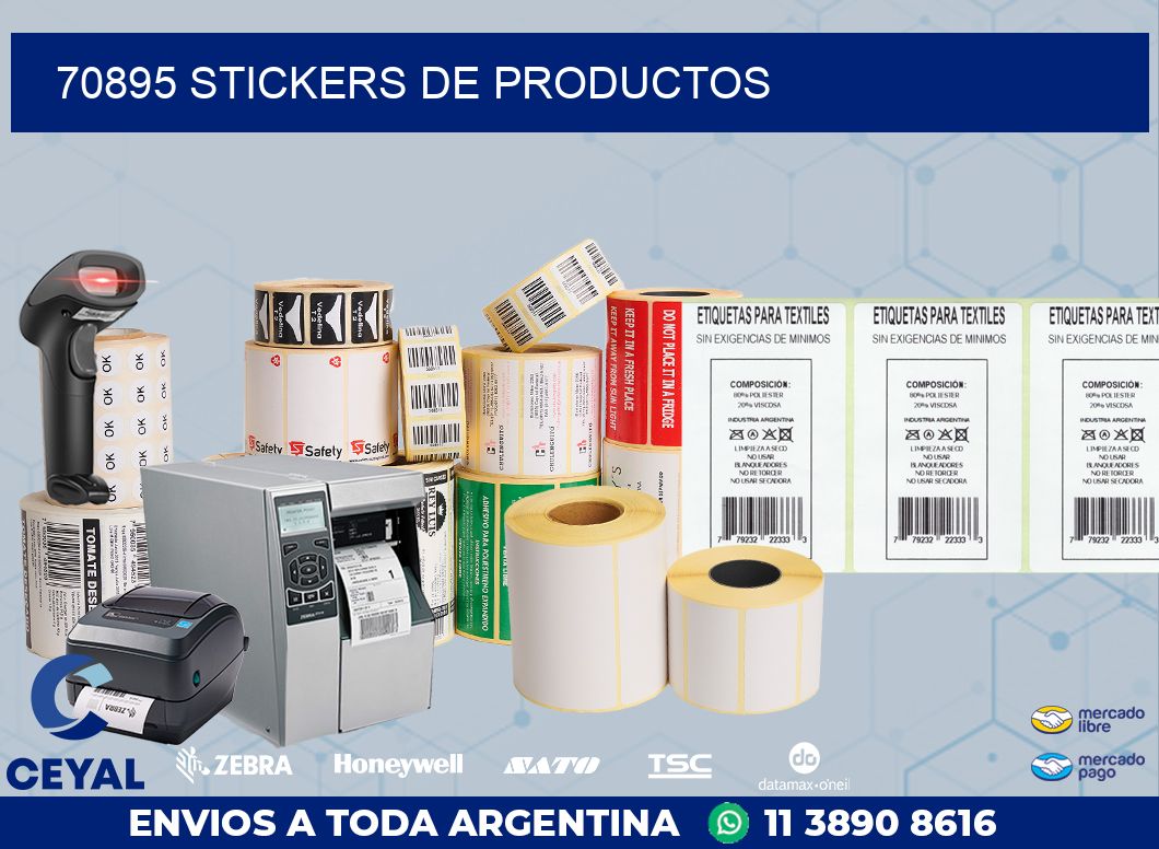 70895 STICKERS DE PRODUCTOS