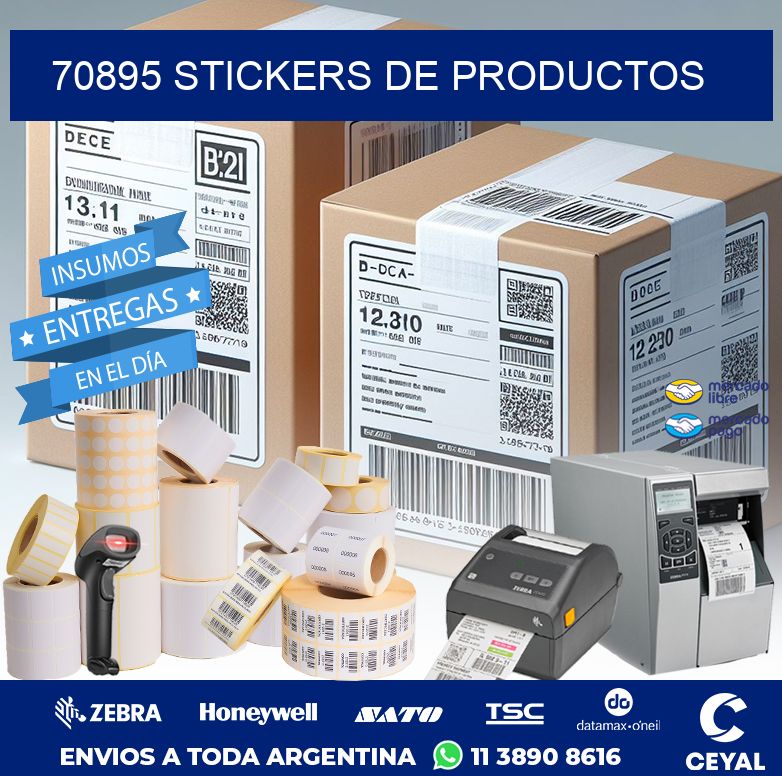 70895 STICKERS DE PRODUCTOS