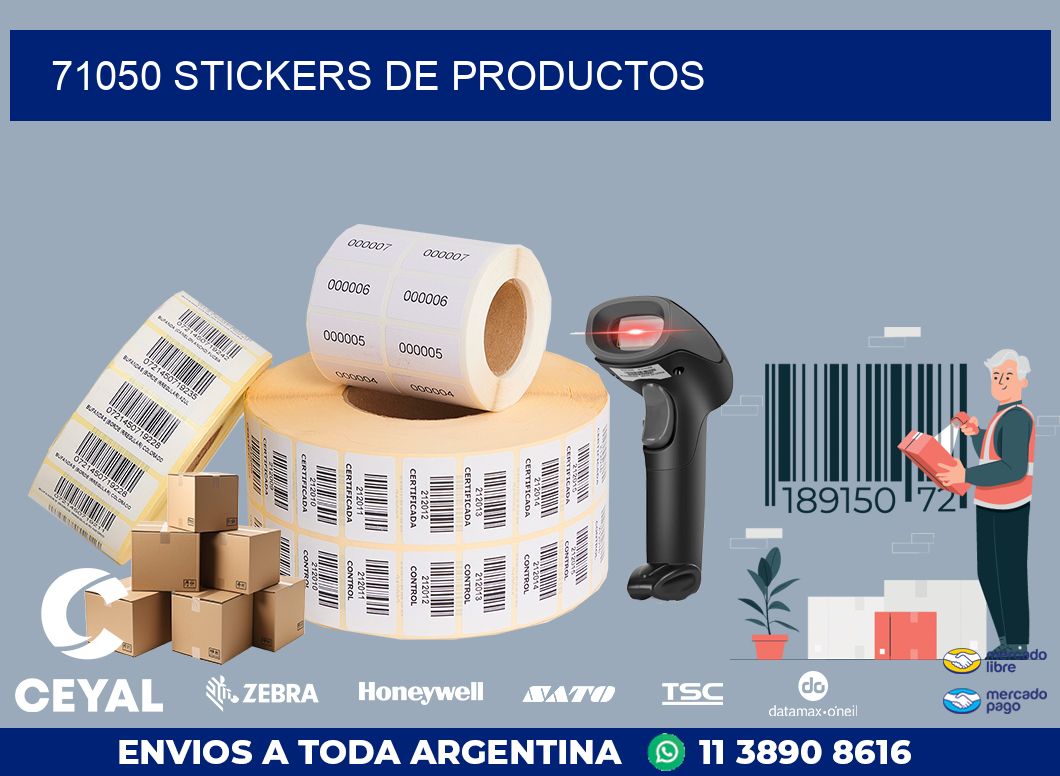 71050 STICKERS DE PRODUCTOS