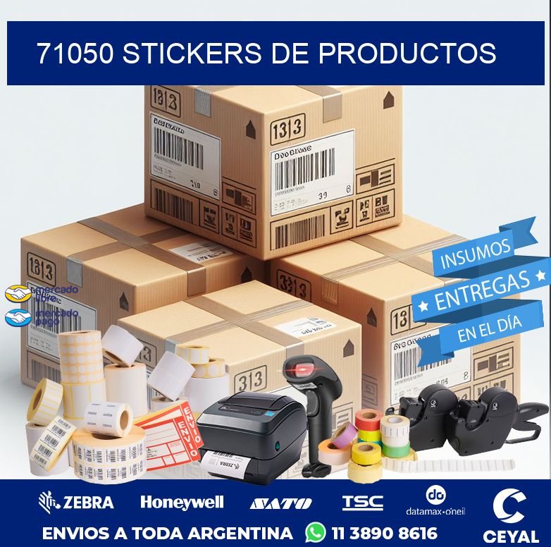 71050 STICKERS DE PRODUCTOS