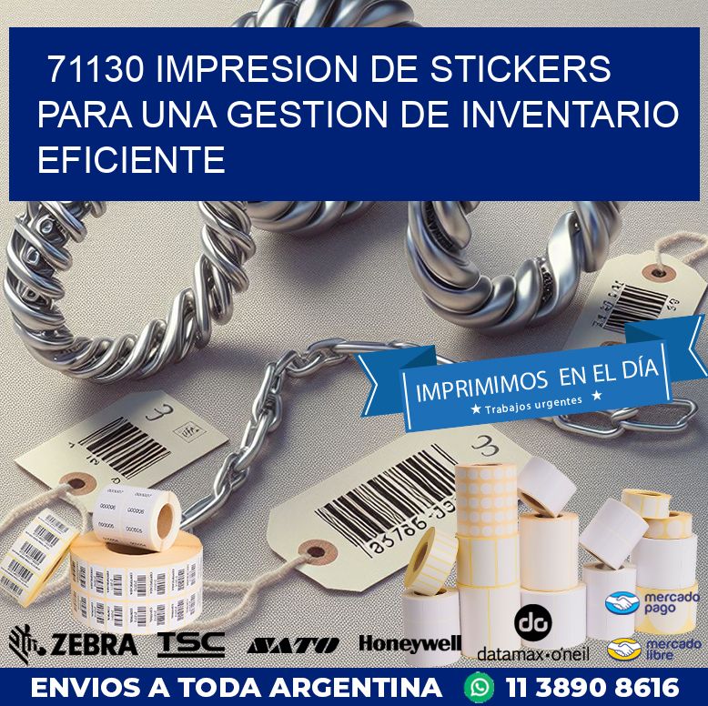 71130 IMPRESION DE STICKERS PARA UNA GESTION DE INVENTARIO EFICIENTE