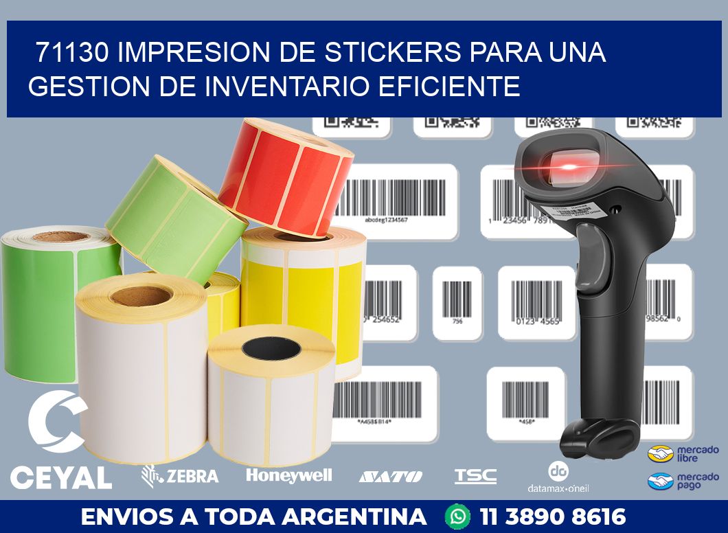 71130 IMPRESION DE STICKERS PARA UNA GESTION DE INVENTARIO EFICIENTE