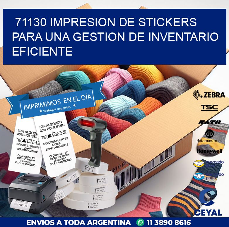 71130 IMPRESION DE STICKERS PARA UNA GESTION DE INVENTARIO EFICIENTE