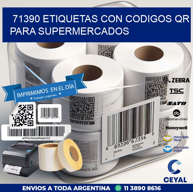 71390 ETIQUETAS CON CODIGOS QR PARA SUPERMERCADOS