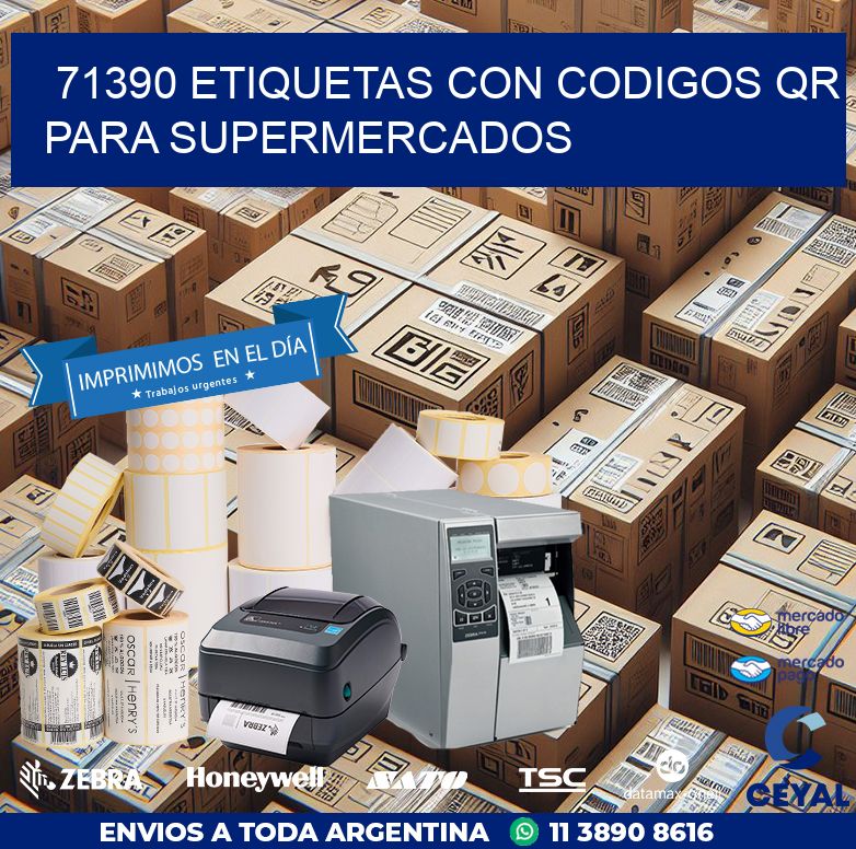 71390 ETIQUETAS CON CODIGOS QR PARA SUPERMERCADOS