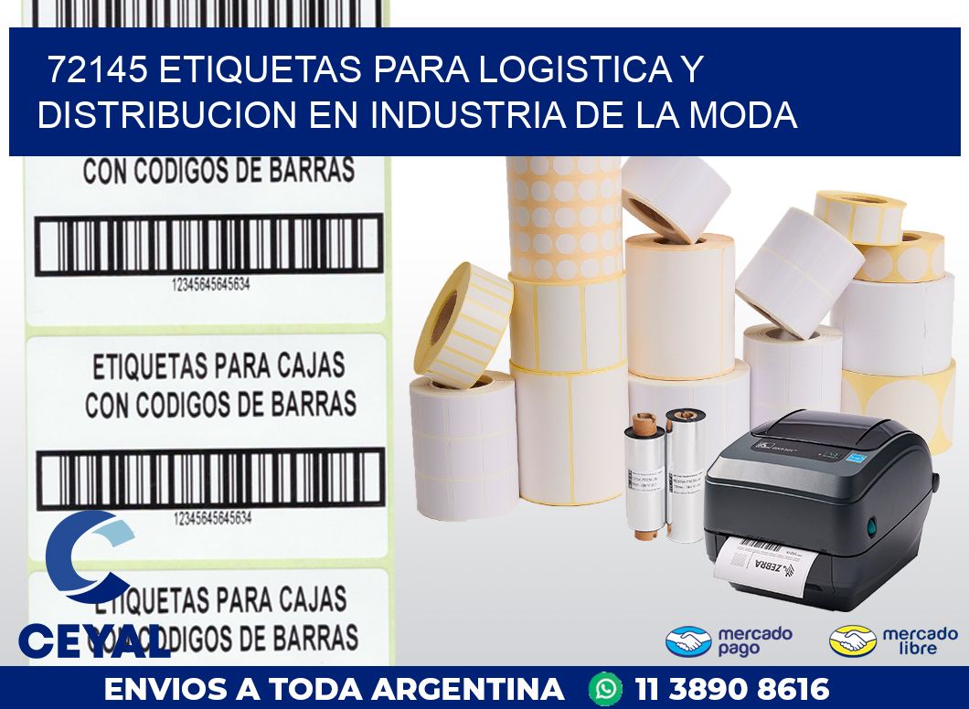 72145 ETIQUETAS PARA LOGISTICA Y DISTRIBUCION EN INDUSTRIA DE LA MODA