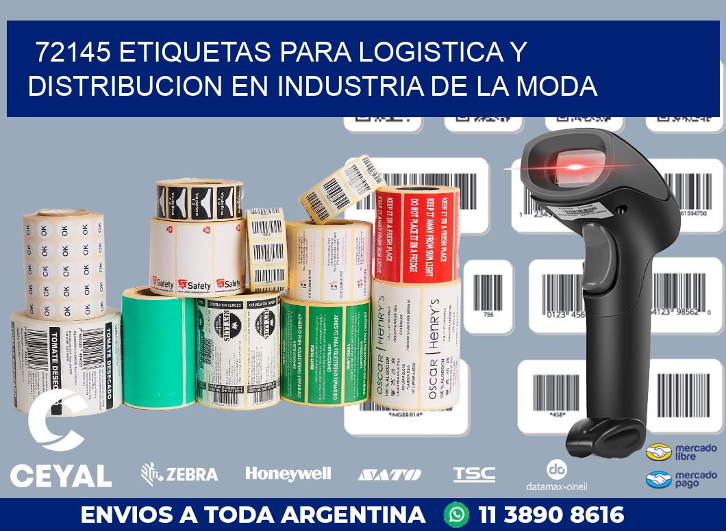 72145 ETIQUETAS PARA LOGISTICA Y DISTRIBUCION EN INDUSTRIA DE LA MODA