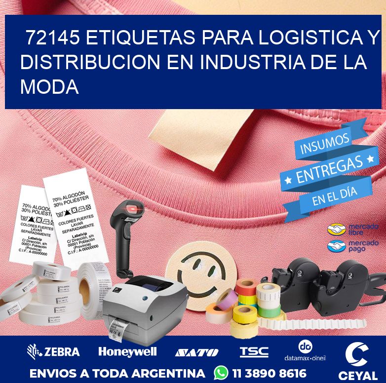 72145 ETIQUETAS PARA LOGISTICA Y DISTRIBUCION EN INDUSTRIA DE LA MODA