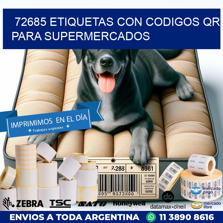 72685 ETIQUETAS CON CODIGOS QR PARA SUPERMERCADOS