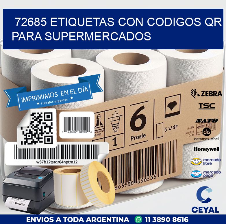 72685 ETIQUETAS CON CODIGOS QR PARA SUPERMERCADOS