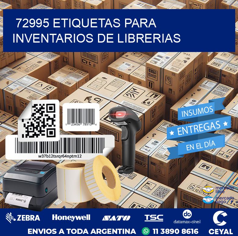 72995 ETIQUETAS PARA INVENTARIOS DE LIBRERIAS