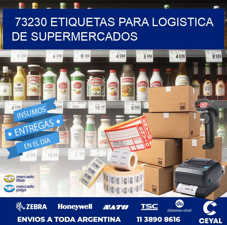 73230 ETIQUETAS PARA LOGISTICA DE SUPERMERCADOS