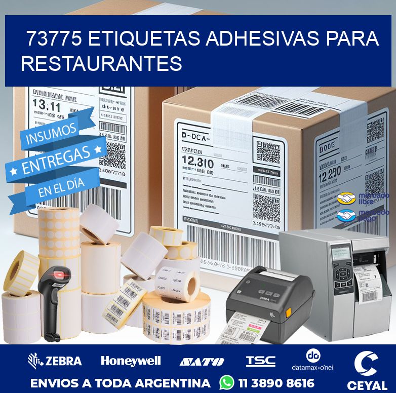 73775 ETIQUETAS ADHESIVAS PARA RESTAURANTES