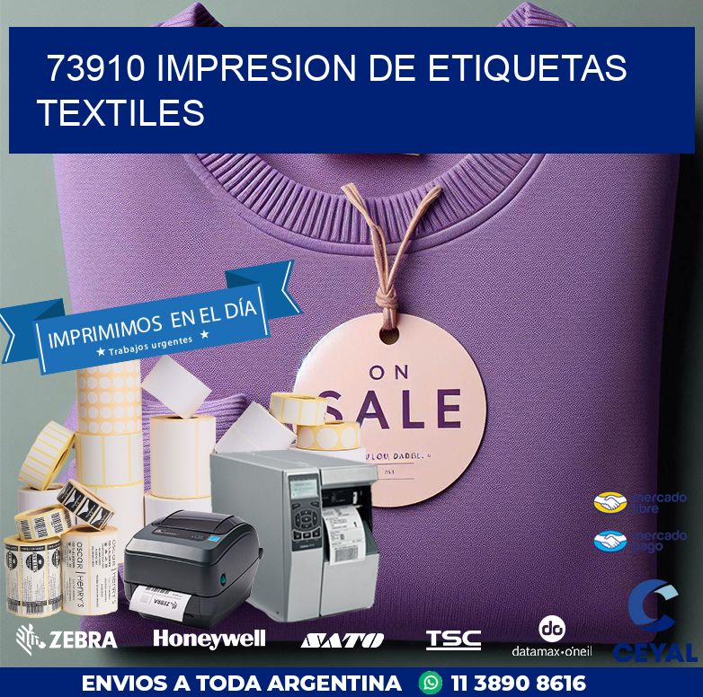 73910 IMPRESION DE ETIQUETAS TEXTILES