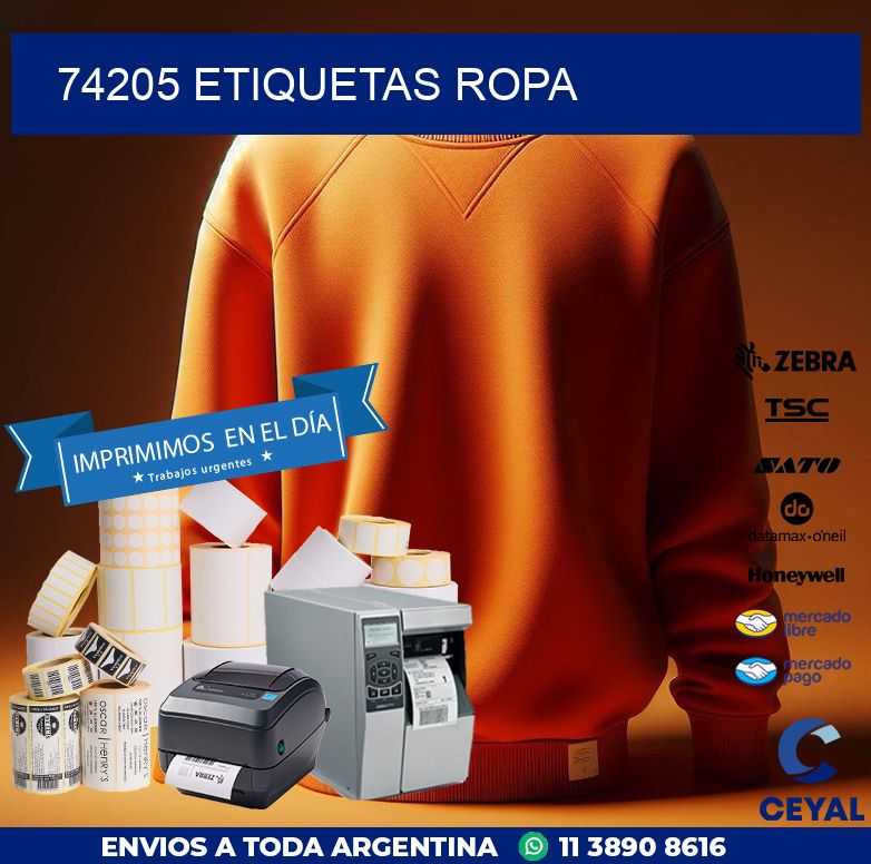 74205 ETIQUETAS ROPA