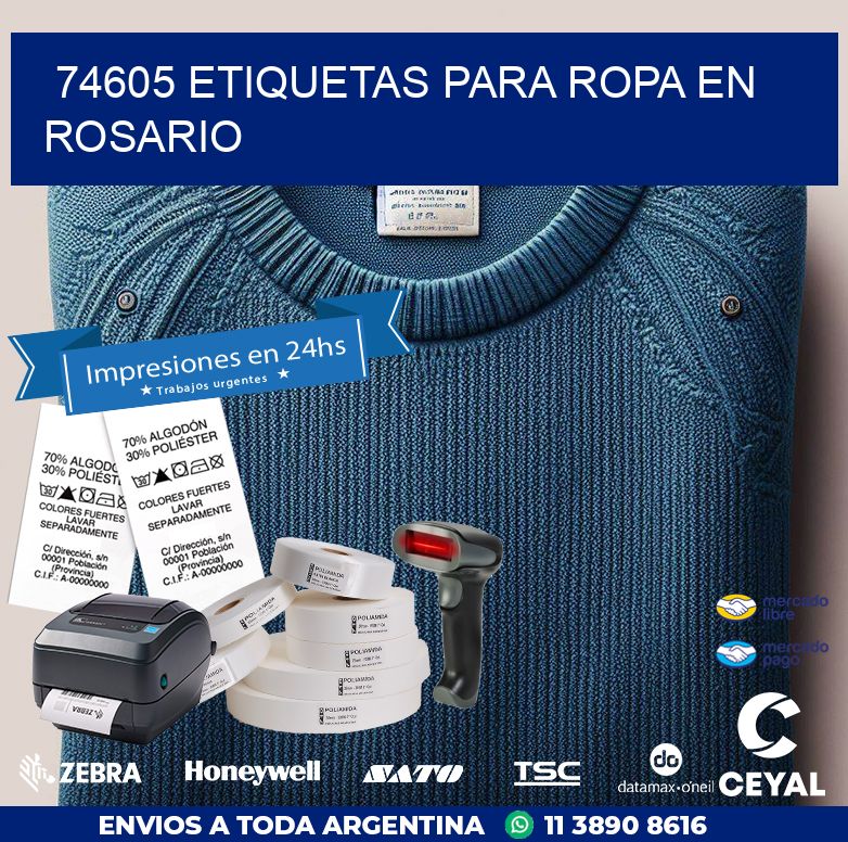 74605 ETIQUETAS PARA ROPA EN ROSARIO