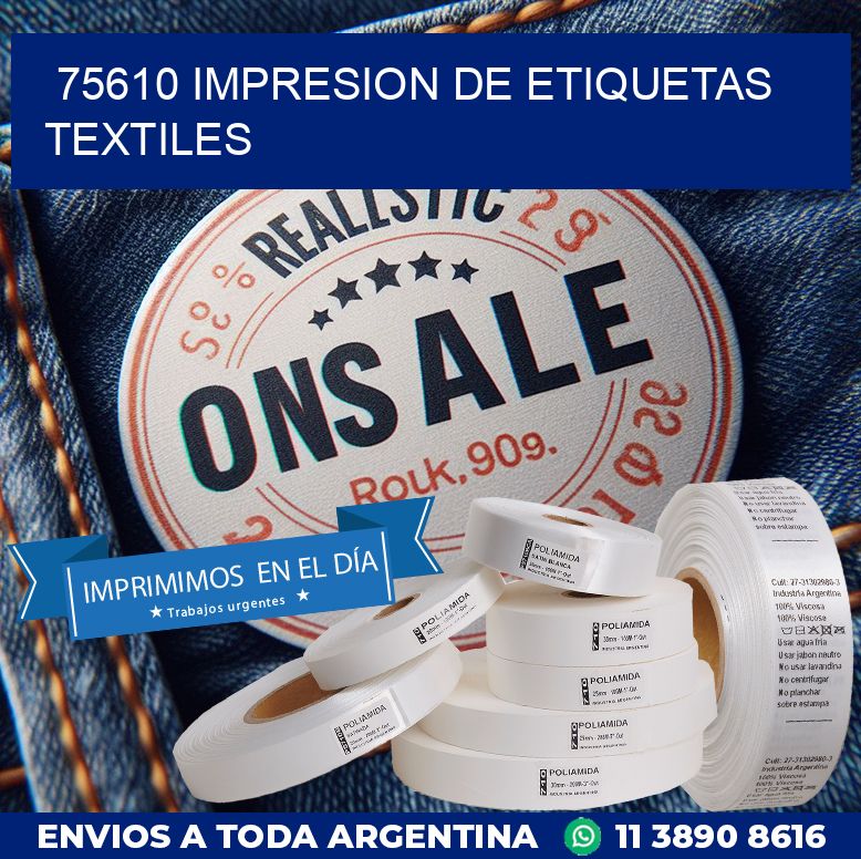 75610 IMPRESION DE ETIQUETAS TEXTILES